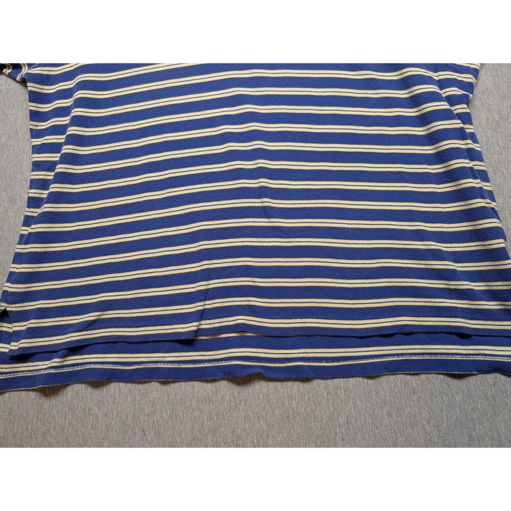 Polo Ralph Lauren Men Polo Shirt Size 3XB PIMA COTTON PERU  Blue Yellow - Picture 5 of 10